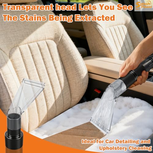 Universal Fit All Shop Vac Extractor Attachment Kit Wet/Dry Vacuums with 2-1/2", 1-7/8", 1-1/4" Adapters for Carpet Cleaning, Upholstery & Auto Detailing (Small) - size: Small
