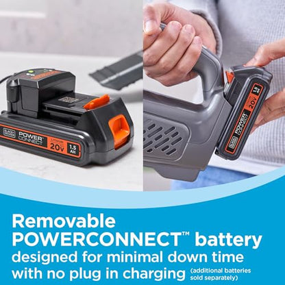 BLACK+DECKER 20V dustbuster Small Vacuum Cleaner Portable Vacuum Hand Held Cordless for Home and Car, Includes Rechargeable Battery (BCHV001C1) - style: Handheld Vacuum Kit