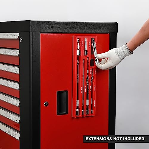 Mayouko Magnetic ABS Socket Extension Organizer, Socket Extension Bar Holder, Fit for 1/4",3/8",1/2“Drive Extensions, Extensions not Included