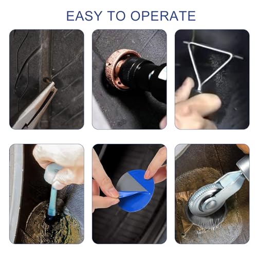 Windance Tire Repair Kit for Grinding, 42mm Buffing Wheel Inner Liner Scraper Patch Roller 60pcs Rubber Ratches (32/42/58mm) Pencil Tire Pressure Gauge for Car Truck Motorcycle ATV UTV Bicycle E-Bike