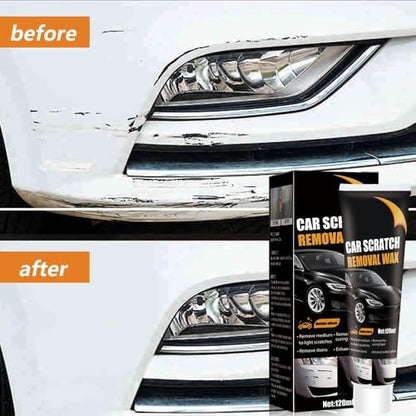 【2Packs】 Scratch Remover for Vehicles Car Scratch Remover Paste New Upgrade for Deep Scratches with Wipe & car Polish Sponge Buffing Compound for Car Paint Restorer