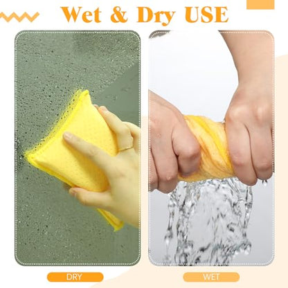 Newtay 8 Pcs Car Windshield Defogger Sponge Window Cleaner Tool for Car Windshield Mirrors Glass No Scratch Absorbent Defogger Chamois Sponge Bulk Auto Wash Cleaning Supplies