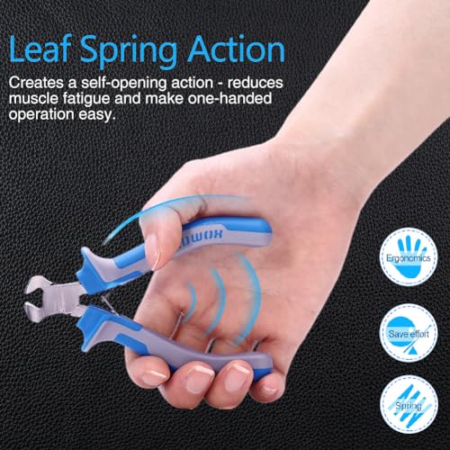 SPEEDWOX 4 Inches End Nippers Precision End Cutters Pliers Nail Pulling | Mini End Cutting, Fine Pliers with Spring, Micro Functional Small Wire Cutter, Jewelry Making & Shoes Repair Wire Twisting - style: 4" End Cutting Plier