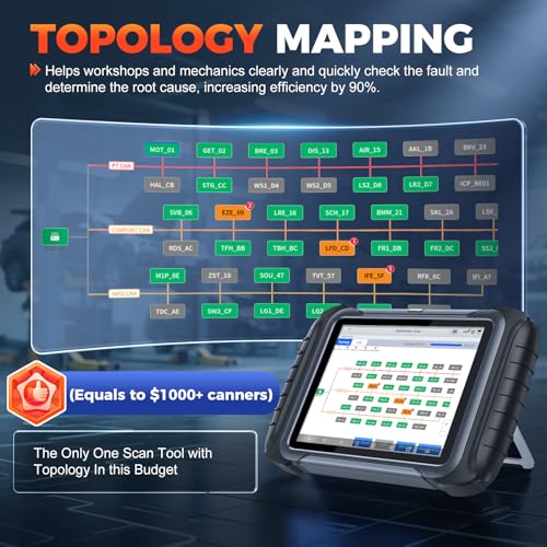 XTOOL D8S AI-Assisted Bidirectional OBD2 Scanner with Topology Mapping | 2026 Upgrade of XTOOL D8, Scan Tool 42+ Reset, Full System Automotive Scanner Diagnostic Tool, PMI for Ford, FCA/CANFD/DoIP