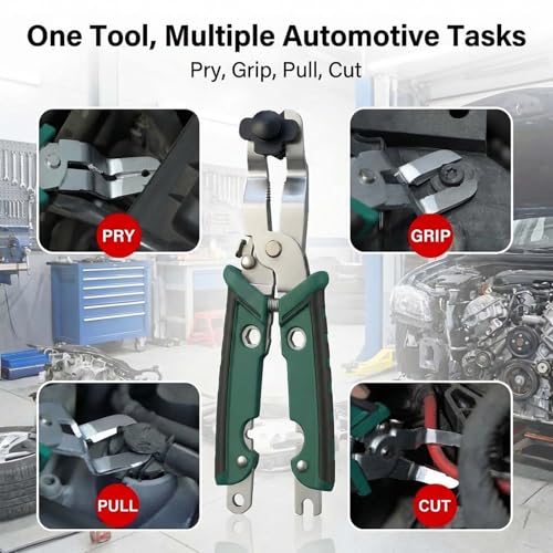 Multi-Function Trim Clip emoval Pliers – Heavy Duty Multi-unction Automotive Fastener Tool for Car Interior Panel, Door Clips, Wire Cutting & Stripping