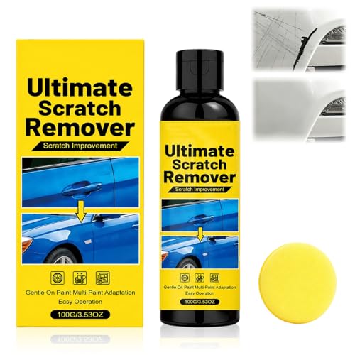 NanoPolix Car Scratch Remover, NanoPolix Scratch Remover, Plastic Polish Scratchs Removers, Quick Fix Removal Paste for Deep Scratches, All Paint Colors Polishing Kit（100g/3.53oz）(1)
