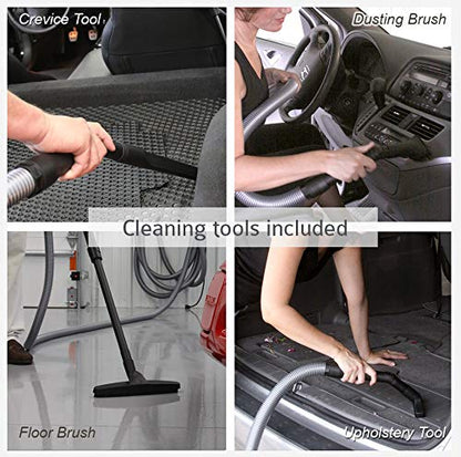 GV30 Wall Mounted Garage Vacuum with 30 ft Hose and Tools