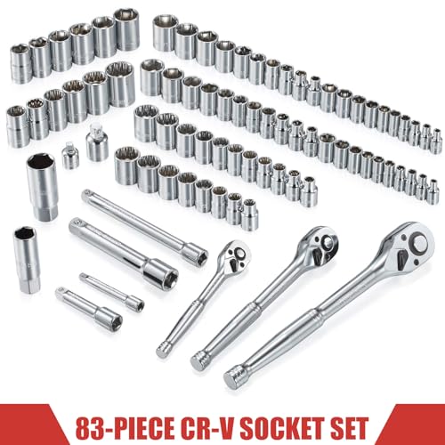 438-Piece Mechanics Tool Set with 3-Drawer Heavy Duty Metal Box Repair Tool Kit -02