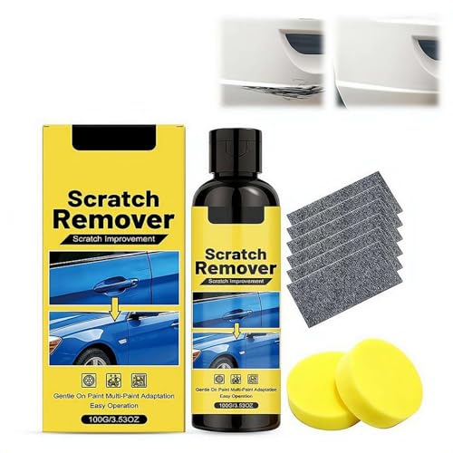 Scratch Remover for Vehicles,Eliminate Car Scratches in 60 Seconds,Quick Fix Removal Paste for Deep Scratches,All Paint Colors Polishing Kit with Wipe,Paint Scratchs Repair Kit for Vehicles