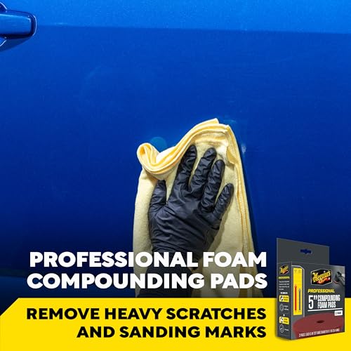 Meguiar's Professional 5" Compound Foam Pad, 2pk, 10/CV