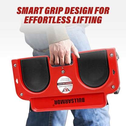 BullsArmor V2 UPGRADE Rolling Knee Creeper Pad with 5 Swivel Casters - Mechanic Kneeling Dolly Seat with Tool Tray, 200 LB Capacity, Garage Knee Board Stool for Auto, Construction, Flooring, Gardening