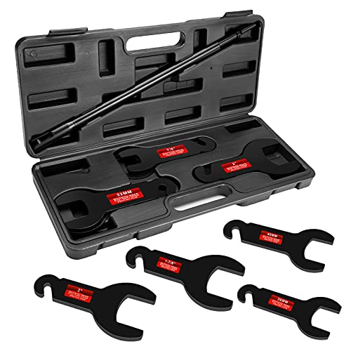 BETOOLL 8PCS Pneumatic Fan Clutch Wrench - 43300 Removal Tool Kit, Auto Repair Spanner Kit Installs Compatible With Ford, GM, Chrysler and Jeep