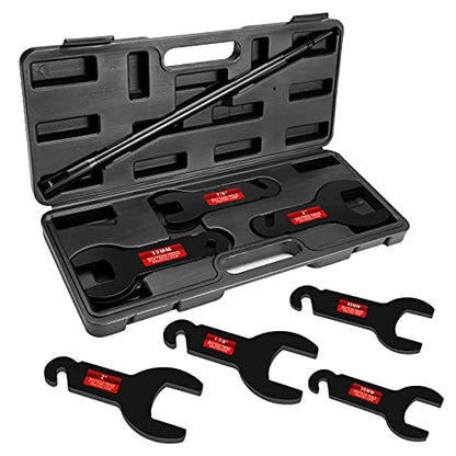 BETOOLL 8PCS Pneumatic Fan Clutch Wrench - 43300 Removal Tool Kit, Auto Repair Spanner Kit Installs Compatible With Ford, GM, Chrysler and Jeep