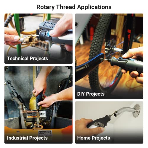 Repair Kits - Faster & Easier to Chase, Restore & Clean Internal or External Threads, All in One Universal Thread Files Set, Inch, Metric, Grooves, Glands, Acme, Buttress Thread - size: Master Kit (15pc)