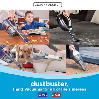 BLACK+DECKER 20V dustbuster Small Vacuum Cleaner Portable Vacuum Hand Held Cordless for Home and Car, Includes Rechargeable Battery (BCHV001C1) - style: Handheld Vacuum Kit
