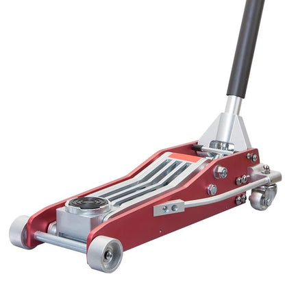3 Ton Low Profile Racing Floor Jack Dual Piston Quick Lift Aluminum/Steel for SUV & Sports Cars Duty Trolley Jack,3T Aluminum-Iron - color: 3t Aluminum