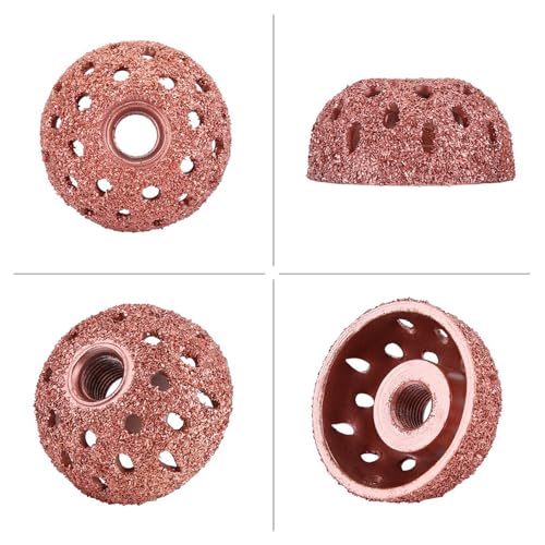 2PCS Low Speed Tire Buffer Wheel, 1.5" /38mm Grinding Wheel Head Tire Patch Roller 3/8"-24 Thread for Drill,70 Coarse Grit Buffing Wheel with Linking Rod Car Glue Tread Sidewall Tire Repair Kit