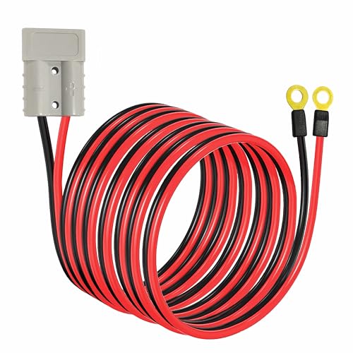 Jumper Cable Connector, Anderson Plug Connector Cable,50A Quick Connector, with 10AWG 3M Cable Towing Winch Quick Connect Cable.(Anderson 3M) - size: Anderson connector 3M