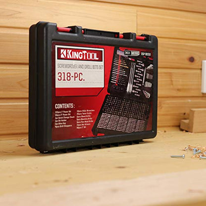 KingTool Drilling and Driving Accessory Kit (KingTool 318-Pieces Screwdriver and Drill Bit Set)