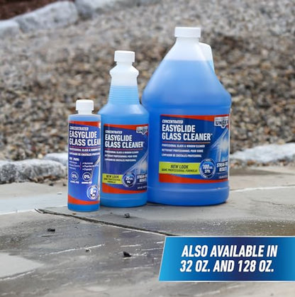 Unger Professional Streak-Free EasyGlide Glass Cleaner Concentrate, 1 Gallon, Ammonia-Free, Makes 100 Gallons of Solution, Safe for Tinted Windows, LOW-E, Windshields and Mirrors