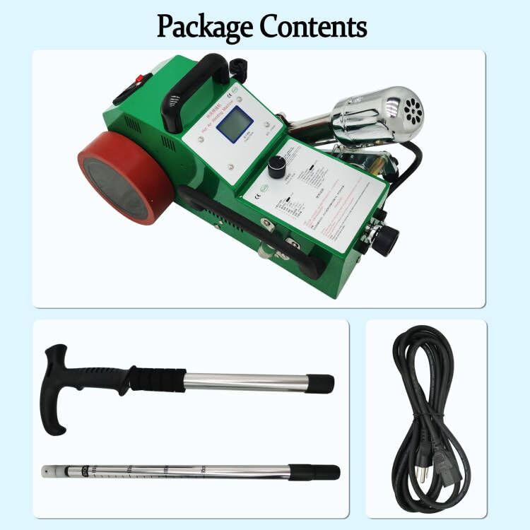 TECHTONGDA Automatic Hot Air Welder 110V PVC Banner Welding Machine Heat Jointer Plastic Fabric Welder Seamless Splicing Machine with Welding Thickness 0.2-2mm for Advertising Cloth Banner Fabric PVC