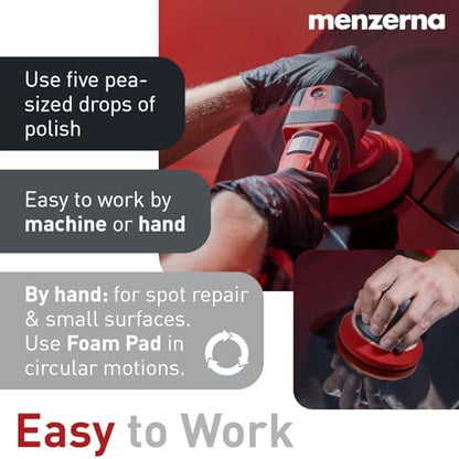menzerna Polishing Set 8oz – HCC1000, MCC2500 & 3800 | 3-Step System for Scratch Removal, Swirl Elimination & Mirror-Like Finish - color: Polishing Set 8oz