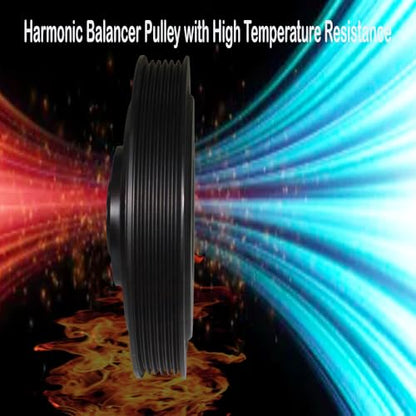 594-267 Harmonic Balancer Crankshaft Crankshaft Pulley Compatible with 05-09 for Acura MDX 05-08 for Acura RL TL 06-07 for Honda Accord 05-10 for Honda Odyssey 05-08 for Honda Pilot