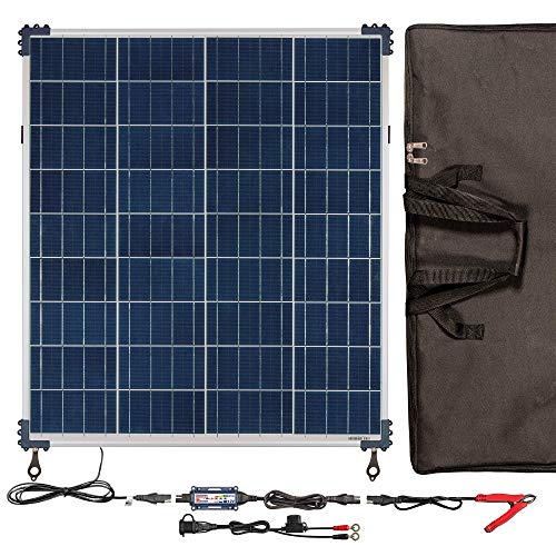 Optimate Solar 80W Travel kit, TM523-8TK, 6-Step 12V 6.7A Weatherproof Solar Battery Saving Charger & maintainer - style: OptiMATE Solar 12V charge controller with 80W Solar Panel (Travel Kit)