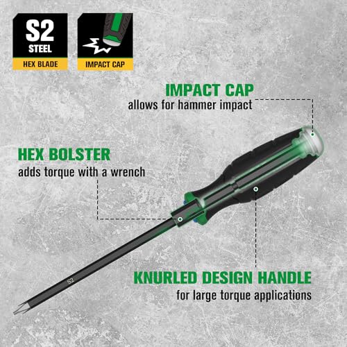 SK 2-Piece Heavy Duty Screwdriver Set, Demolition Driver, Slotted and Phillips, S2 Steel, SureGrip Handle - size: 2PC