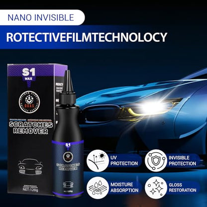 2025 New Upgraded Car Scratch Remover, Scratch and Swirl Remover for Vehicle Blemishes, Non-Toxic Paint Scratch Repair, Polishing and Waxing Kit, Suitable for All Car Models