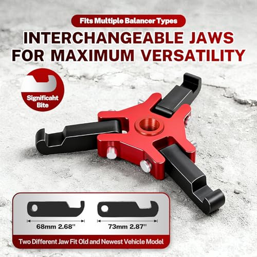 BILITOOLS Adjustable 3-Jaw Harmonic Balancer Puller and Holding Tool Set | 45# Steel Removal Kit with Balancer Holder, 4 Forcing Rods, Forcing Screw and Case for Chevy, GM, Chrysler and Ford Engines - size: Full-Size