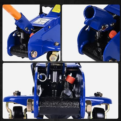 2 Ton Floor Jack, 4,400 lbs Hydraulic Car Jack, Low Profile Heavy Duty Steel Floor Jack for Car & SUV, Single Piston Quick Lift Pump, 5.1"-13" Lifting Range, Garage Jack