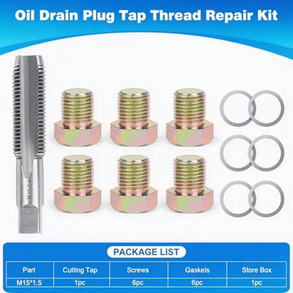 M15 X 1.5MM Oil Drain Plug Thread Repair Tool, Oil Pan Thread Repair Kit - size: M15 X 1.5MM