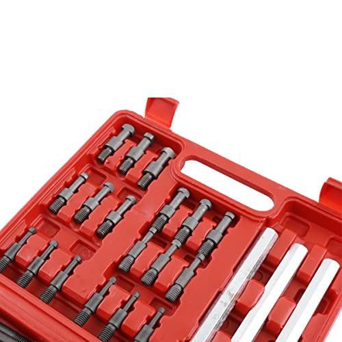Bearing Puller Set 21 in1 Inner Hole Puller Removal Tool Bearing Disassembly Puller Three-jaw Puller Set with Six Different Sizes of Wheel Gear Puller Tool