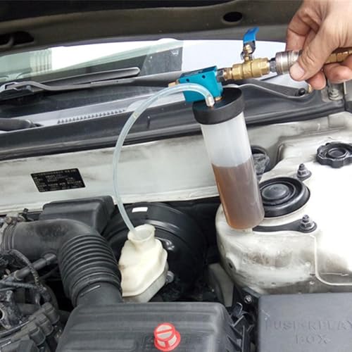 Pneumatic Siphon Pump - 185cm Pumping Muscle Fatigue Alleviation, Pneumatic Brake caliperEvacuator Tank, Transparent Graduated Polyurethanes Tube | Fluid Extractor Automotive for Workshop & Garage