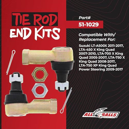 All Balls 51-1029 Tie Rod End Kit