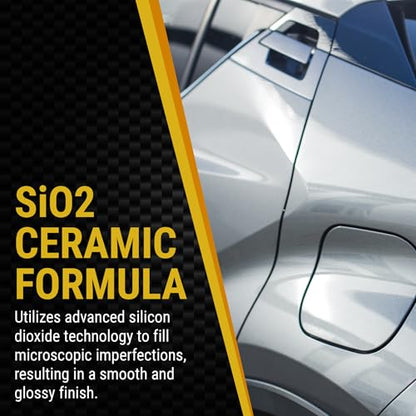 McKee's 37 - Ceramic Paint Coating - Ultimate Shine, Protection, & Hydrophobic Properties for Car Paint - size: 4 oz. Kit with Applicator + Towel