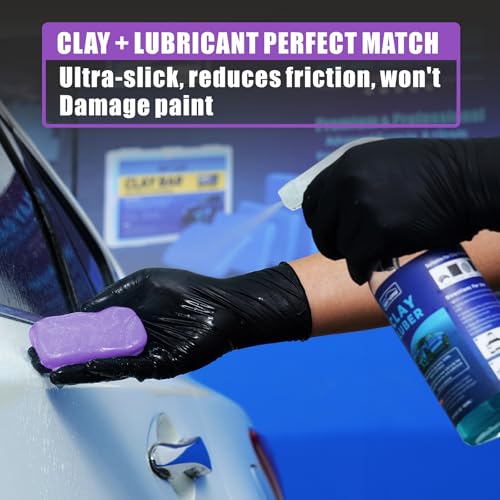 Clay Bar 3 Pack 300g(3x100g) Car Detailing Magic Clay Bars, Auto Clean Wash Bars, Deeply Cleanse The Paint Surface (Medium) - style: Medium