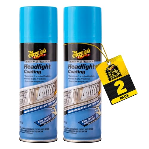 Meguiar's Keep Clear Headlight Coating, Clear Coat, Coating Spray—Helps Protect Restored Headlights And Keep Lenses Clear; Use On Cars, Trucks & Suvs - 4 Oz Spray (2 Pack) - size: 1 Count (Pack of 2)