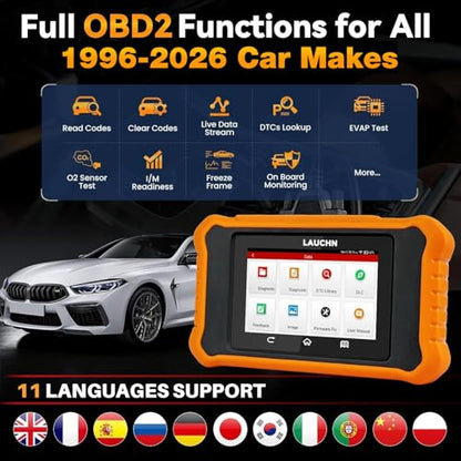 Launch X431 Elite 2.0 Bidirectional Tool Fit for Chrysler for Dodge for Jeep, 2026 Upgrade Full System Diagnostic Code Reader, 100+ Resets, AutoVIN, FCA Autoauth, Lifetime Free Update