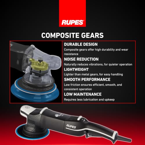 RUPES BigFoot LHR21 Mark V Random Orbital Complete Polishing Kit | Includes D-A High Performance Polishing Pads, Compounds, Cloths, Claw Pad, Cable Clamp, Apron, & Tool Bag | PrecisionPro Pad - size: Complete Kit