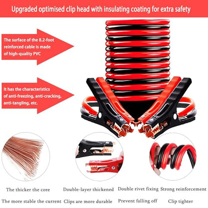 142 PCS Emergency Roadside Kit for Car ,Safety Car Kit with Jumper Cables | Roadside Assistance Emergency Kit Warning Triangle, Safety Hammer, Tow Rope, Car Emergency Kit Gifts for New Drivers - color: Blue