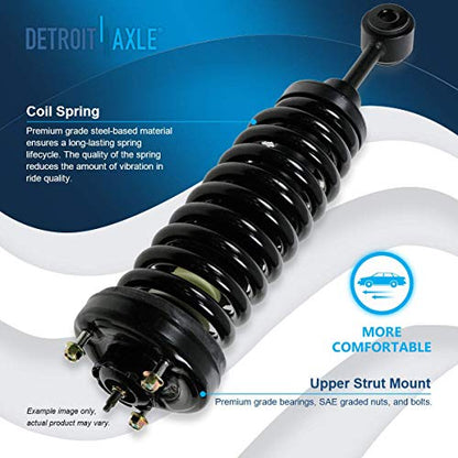 Detroit Axle - 2 Front Ready Struts for 2003-2006 Ford Expedition Lincoln Navigator 2004 2005 Complete Struts with Coil Spring Assembly Front Pair Strut Shock Set Replacement - size: 171369 x2/PAIR