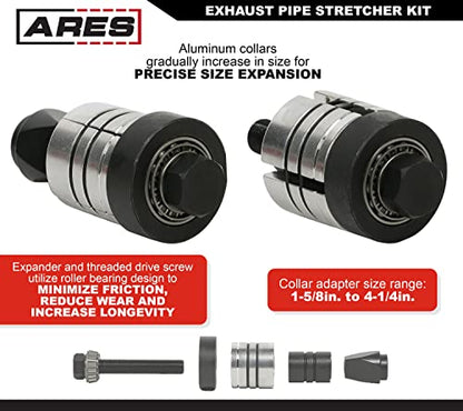 ARES 14025 7-Pc Exhaust Pipe Expander Kit - 1-5/8 to 4-1/4-In | Impact-Rated; Heavy-Duty Storage Case Included