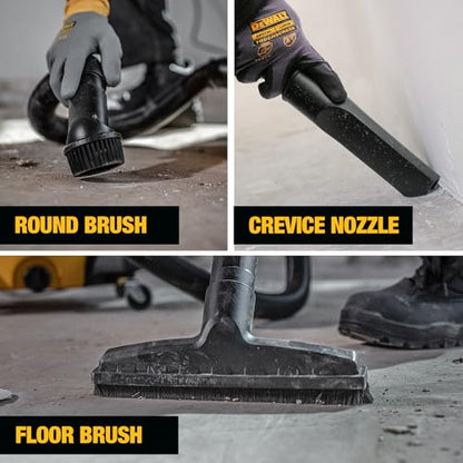 DEWALT DXV14P Shop Vacuum Wet/Dry 14 Gallon, 6 HP Wet/Dry Vac with 110 CFM Powerful Suction, Yellow - size: 14 Gallon