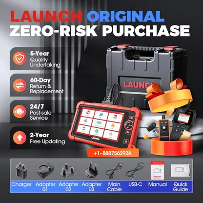 LAUNCH X431 CRP919X Car Scanner, ECU Coding OBD2 Scanner Diagnostic Tool, 2026 Bi-Directional Scan Tool, CANFD/DoIP/FCA SGW, 35+ Reset,Active Test,All-in-One Full System Diagnostic Scanner,2Yrs Update