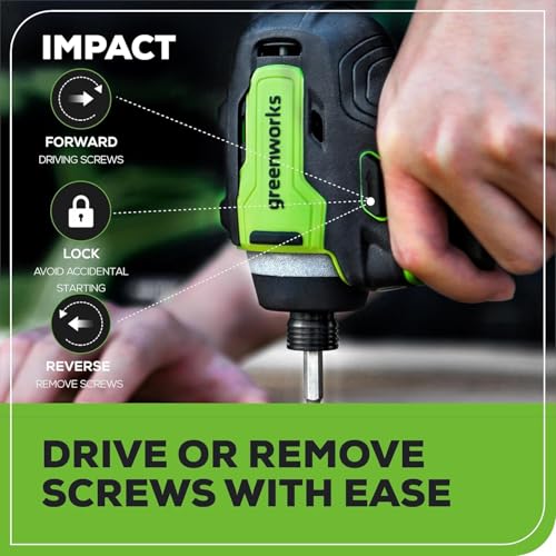Greenworks 24V 5pcs Brushless Power Tool Combo kit: 310 in. -lbs Drill Driver, 1950 In. Ibs Impact Driver, Reciprocating Saw, Circular Saw, Flashlight With 3×2Ah Batteries & 2×Fast Charger - size: 5PCS Combo Kits