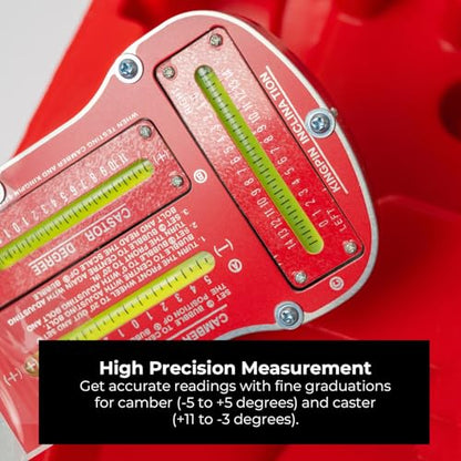 PMD Products Magnetic Camber, Caster & KPI Alignment Gauge - Precision Wheel Alignment Tool for Accurate Steering Adjustment | Part 916