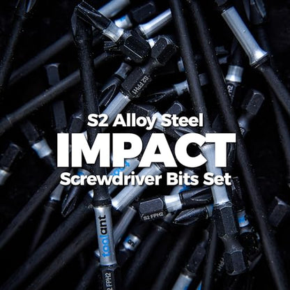 toolant TB-Fit Electrician Impact Screwdriver Bit Set, 3pcs 6 Inch Long FPH1 (PH1-SL4.5) Electrician Screwdriver Bit, 1/4” Hex-Shank S2 Steel Hex Bits Set, CNC Machined Tips with Magnetism - size: 6" FPH1（PH1-SL4.5）