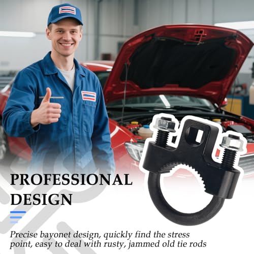 Inner Tie Rod Removal Tool with 3/8" Drive Ports,Anti-Slip Inner Tie Rod Tool with U-Shaped Tooth Structure for Quick Dismantling & Installation,Heavy-Duty Ties Rods End Removal Tools
